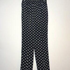 Vintage BonWorth Black & White Floral Pants